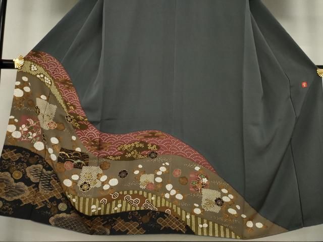 平和屋着物○ファッションデザイナー 花井幸子 訪問着 駒刺繍
