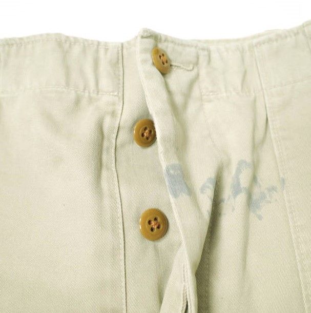 BOWWOW x BEAMS バウワウ ビームス 22AW 別注 日本製 ARMY BAKER PANTS 汚し加工 アーミーベイカーパンツ M  BEIGE(41KHAKI) チノ ボトムス g16161 - メルカリ