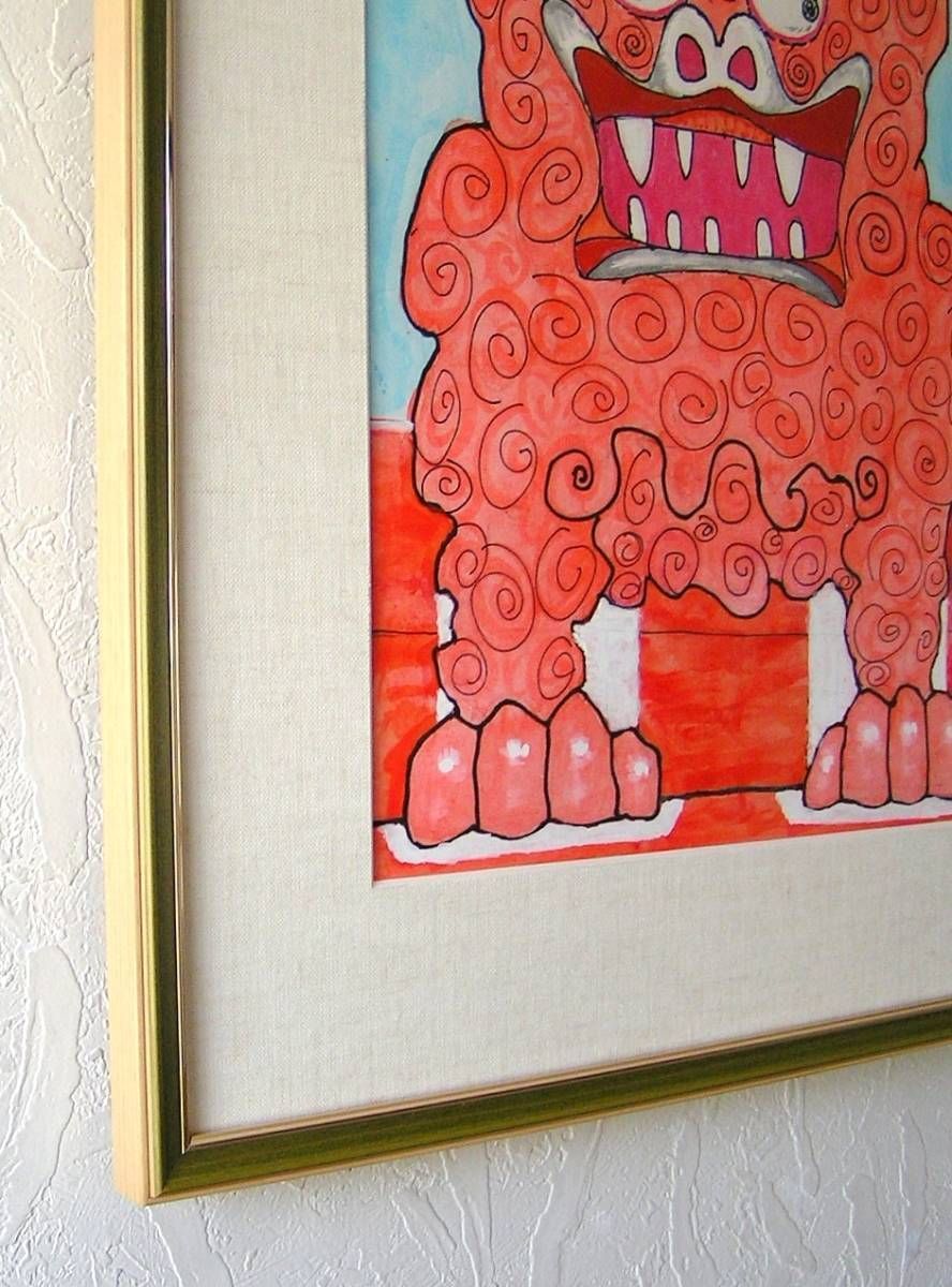 □ 沖縄時間/肉筆画/額付/a □ □ 沖縄時間⁄肉筆画⁄額付⁄a 沖縄時間