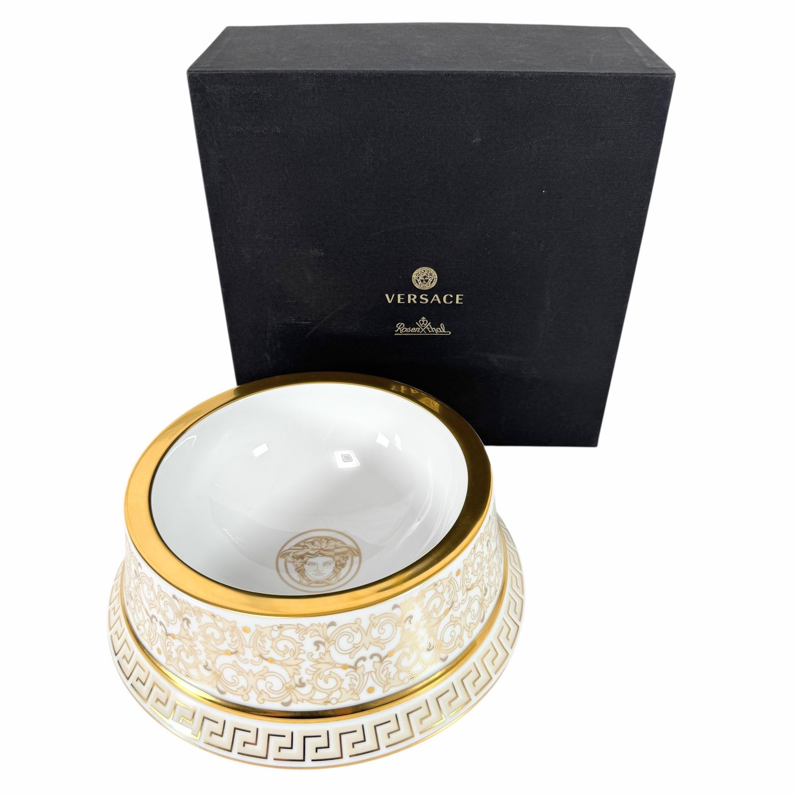 ヴェルサーチ ローゼンタール ドッグプレート ドッグボウル ペット食器 J0446