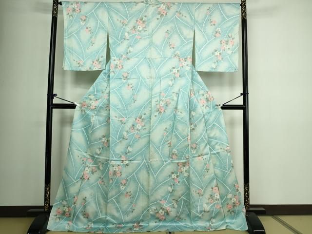 平和屋着物▽江戸小紋　単衣　切嵌文　正絹　逸品　AAAZ9010fy 平和屋着物▽江戸小紋 単衣 切嵌文 正絹 逸品 AAAZ9010fy