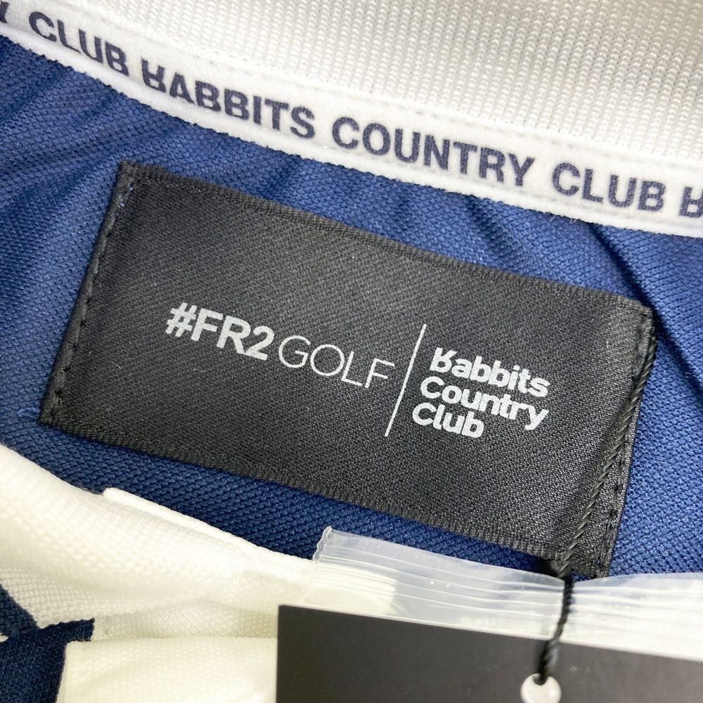 ハ*ェ様 新品未使用 FR2 GOLF ノースリーブ　ポロシャツ　Mサイズ ブラ ビームスゴルフ ノースリーブポロシャツ 黒 ロゴワッペン