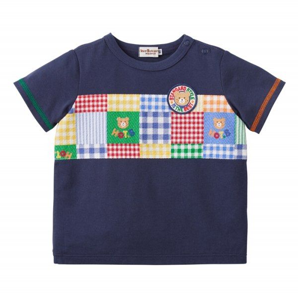 【新品未使用】Miki House ホットビスケッツTシャツ短パンセット 90 セール】バンダナ柄半袖Tシャツ(504573671) | ミキハウス