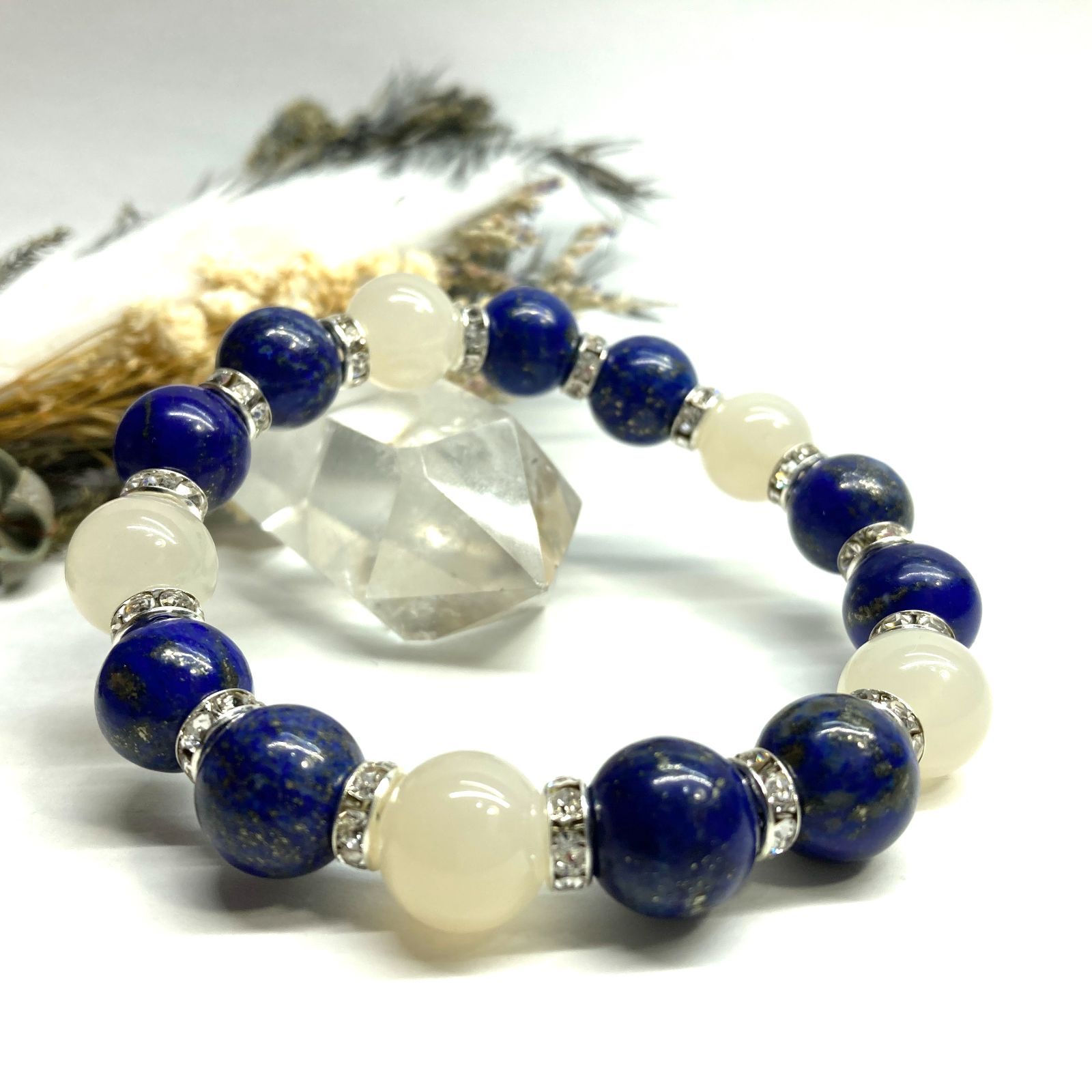 Berry様♥️ブレス2本ꕤラリマー ハート＆アラシャンくま天然石ブレス時計✧*。 Berry様♥️ラリマー ハート＆アラシャンくま天然石ブレスレット