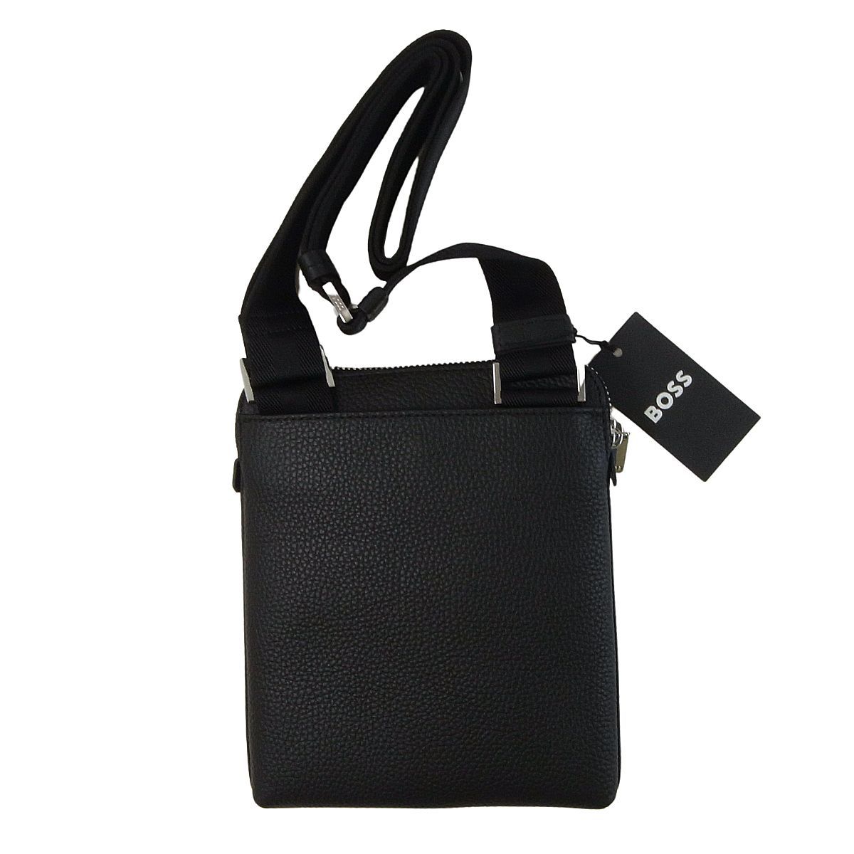 HUGO BOSS (ヒューゴボス) レザー モノグラム ストラップ付