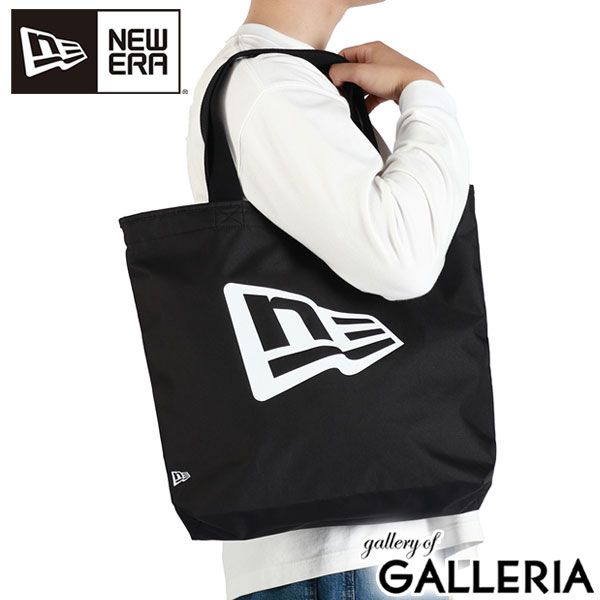 正規取扱店 NEW ERA トートバッグ メンズ レディース 大きめ B4 A4 ニューエラ 14L ライトウェイト リップストップ フラッグロゴ ブラック ブラック