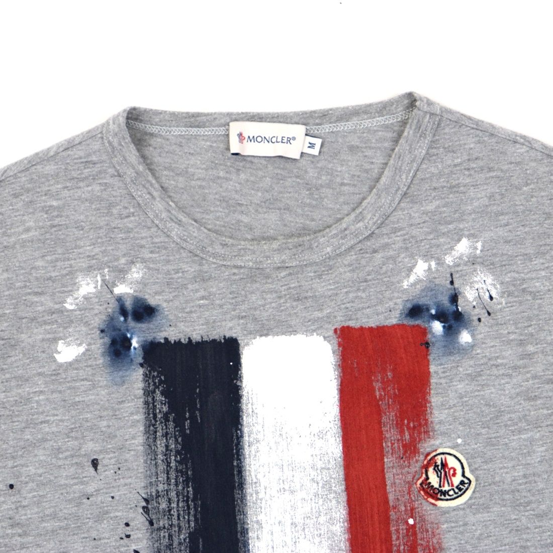 MONCLER モンクレール MAGLIA ペイント Tシャツ グレー M