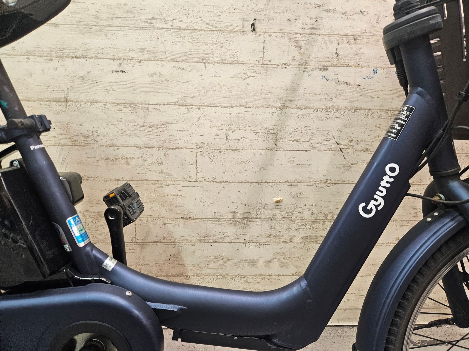 電動自転車Panasonic Gyutto miniブラウン 3人乗り対応 9☆ 3人乗り用