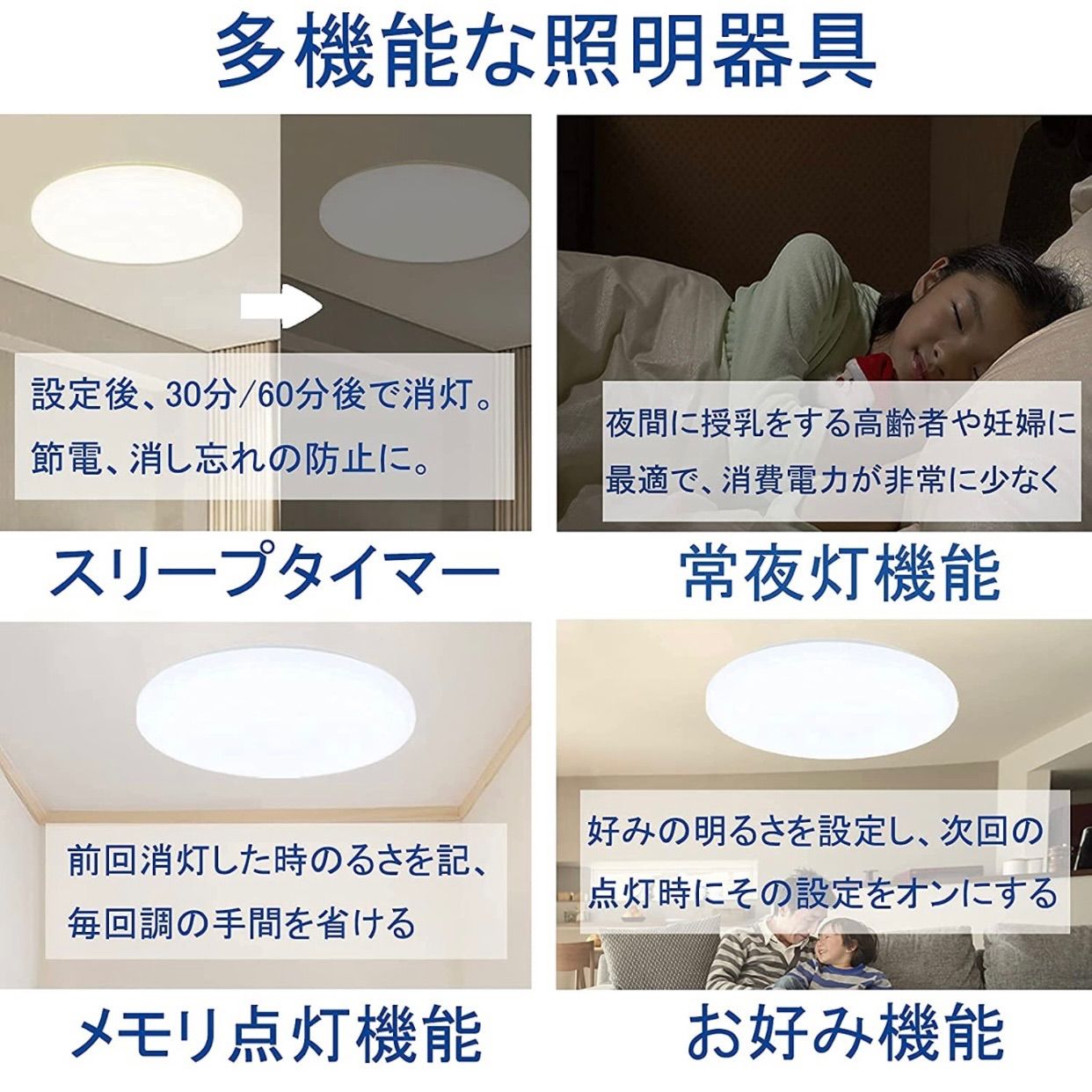 2個セット】LEDシーリングライト 6畳用 リモコン付き - LED専門店