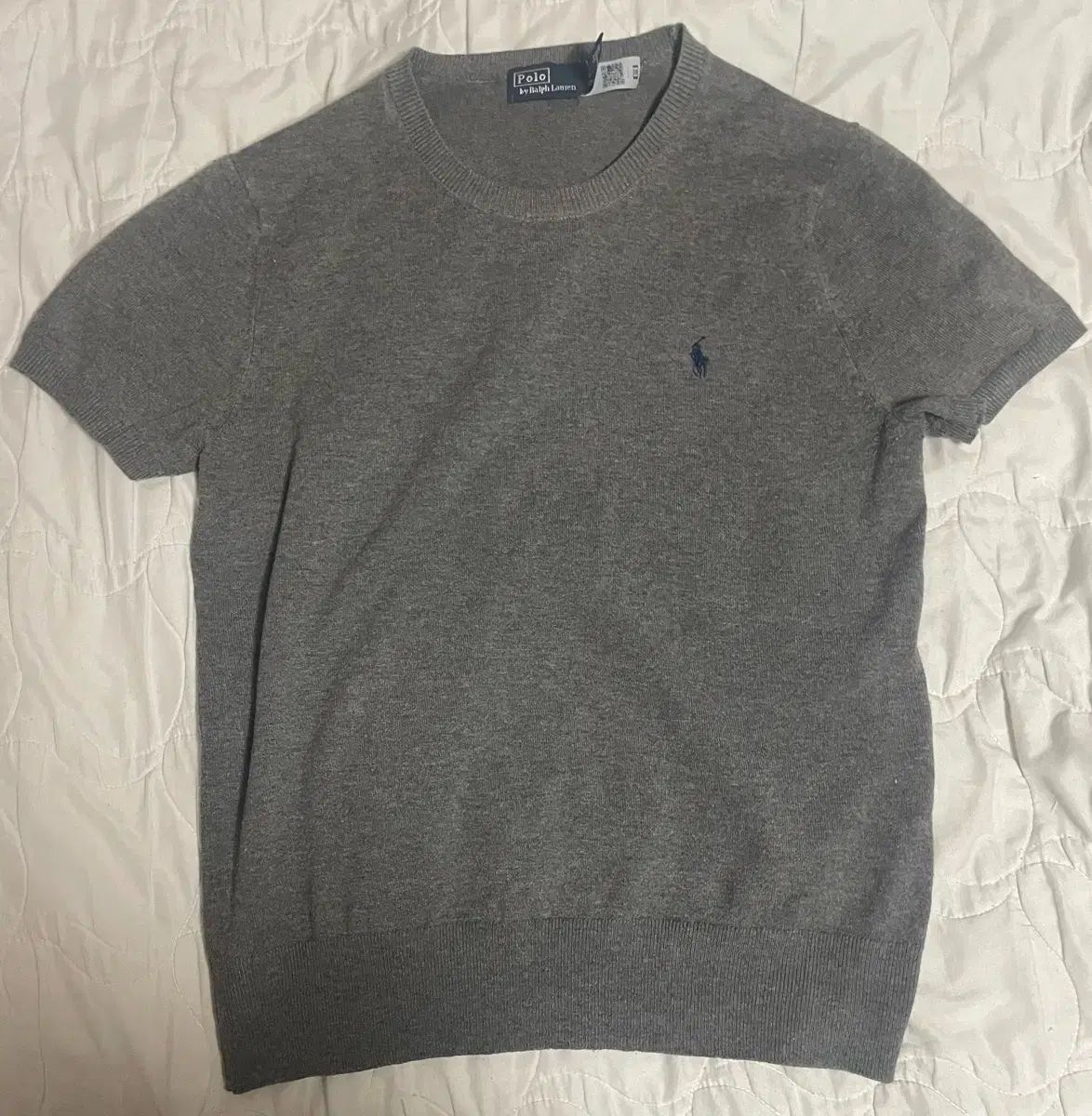 ポロ ラルフローレン 半袖 ニット グレー