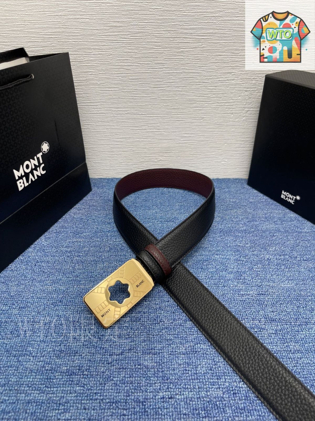今日WTO】Montblanc モンブラン レザーベルト-PP72 - メルカリ