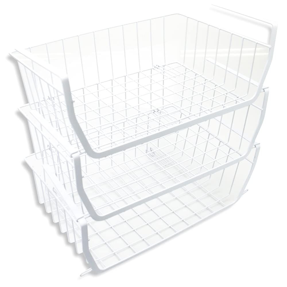 GREE 北欧スタイル 吊り下げ棚 3個セット ホワイト キッチン収納 戸棚下収納ラック