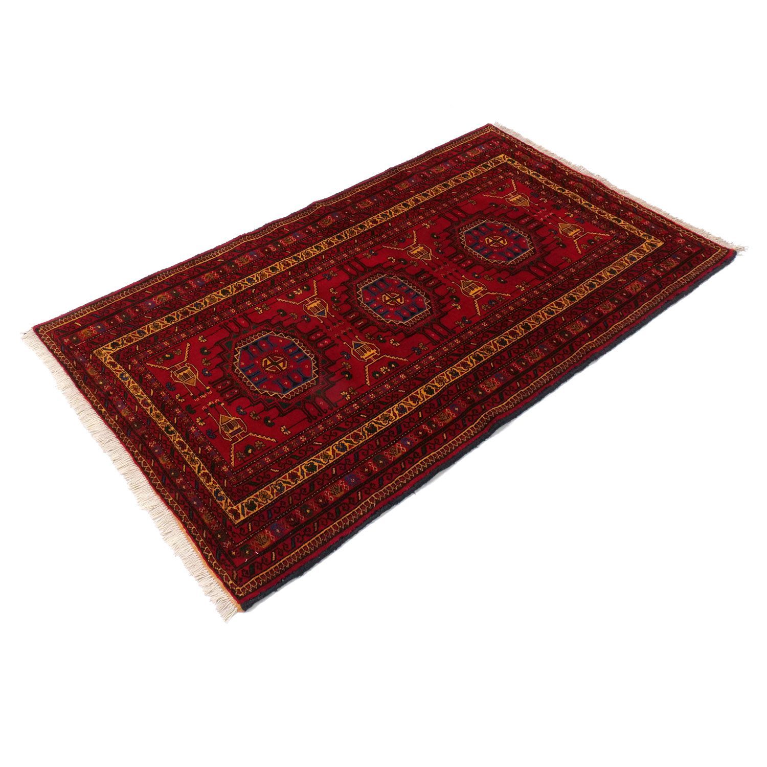 110cmx63ペルシャ絨毯年代織り物ハマダン手織り絨毯スパーヴィンテージ