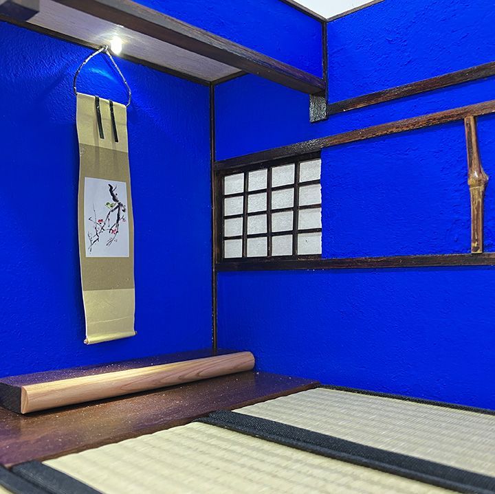 組立簡単 和室ドールハウス 群青の間 金沢町屋 畳セット