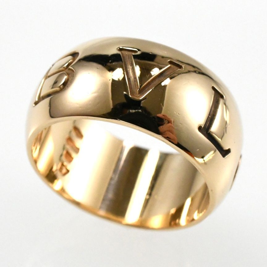 BVLGARI ブルガリ モノロゴリング K18Y イエローゴールド SIZE 57 AU750 指輪
