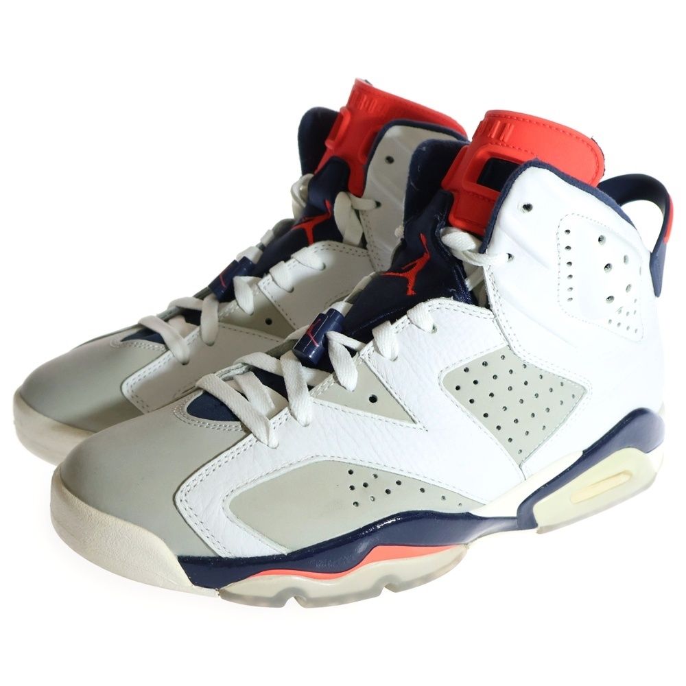 ナイキ エアジョーダン6 レトロ マルーンスニーカー ホワイト 26cm NIKE AIR JORDAN 6 RETRO 