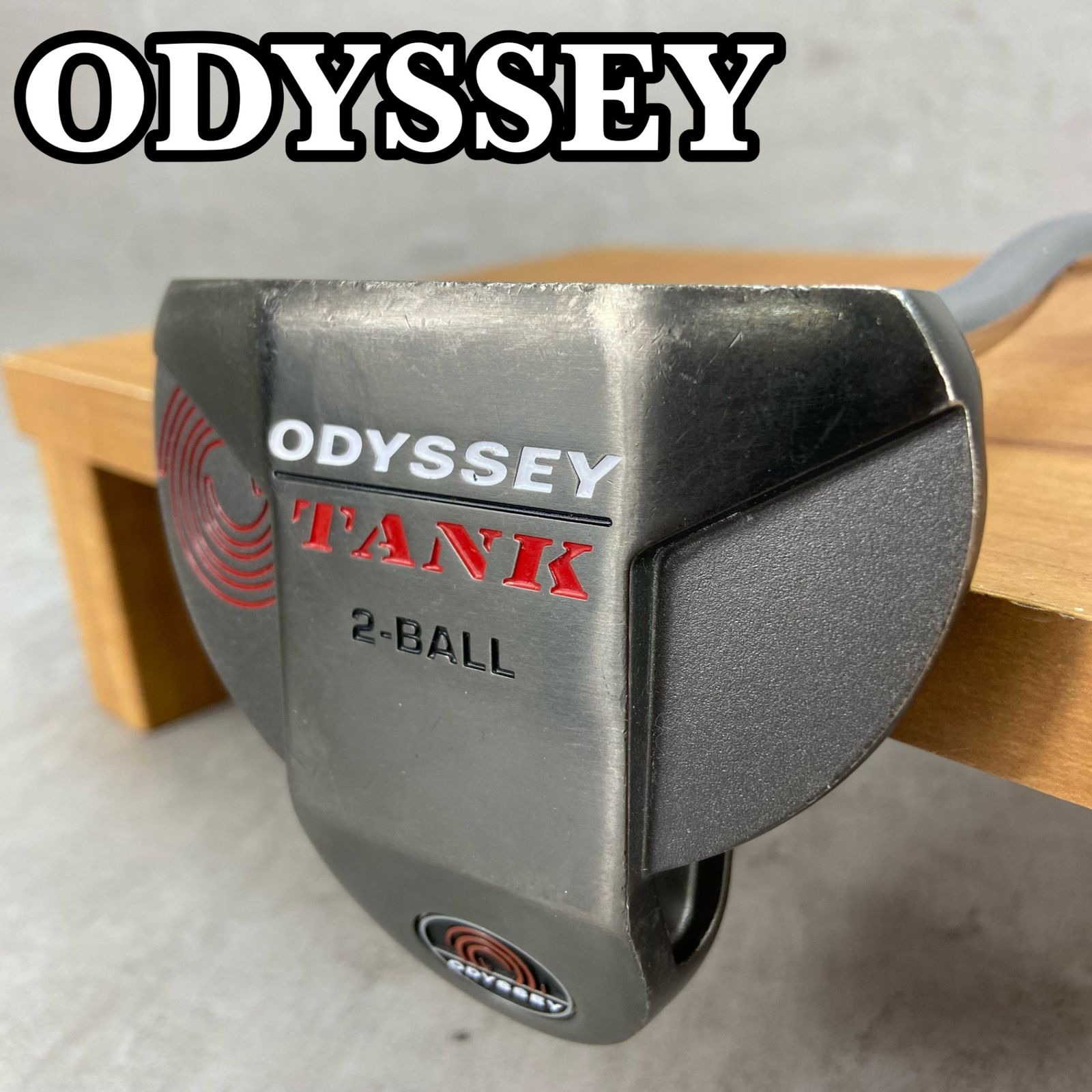 ODYSSEY　オデッセイ　TANK　2･BALL　 タンク　2ボール　メンズゴルフパター　スチール　右利き用　PT　ネオマレット型　約34インチ ODYSSEY オデッセイ TANK 2・BALL タンク 2ボール メンズゴルフ