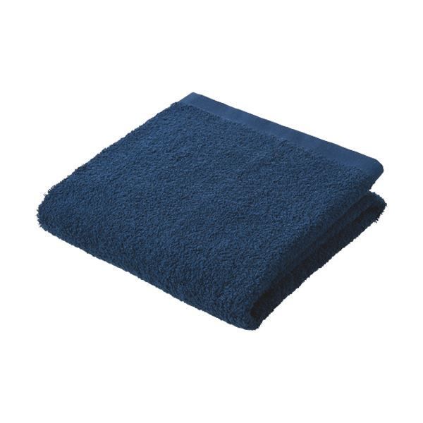 まとめ 業務用厚手バスタオル ネイビー 1枚 ×5セット