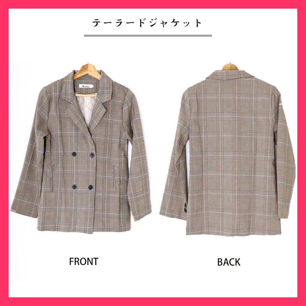 昭和レトロ・ジャケット★レディース★グレンチェック★日本製★激クール！ 昭和レトロ・ジャケット☆レディース☆グレンチェック☆日本製