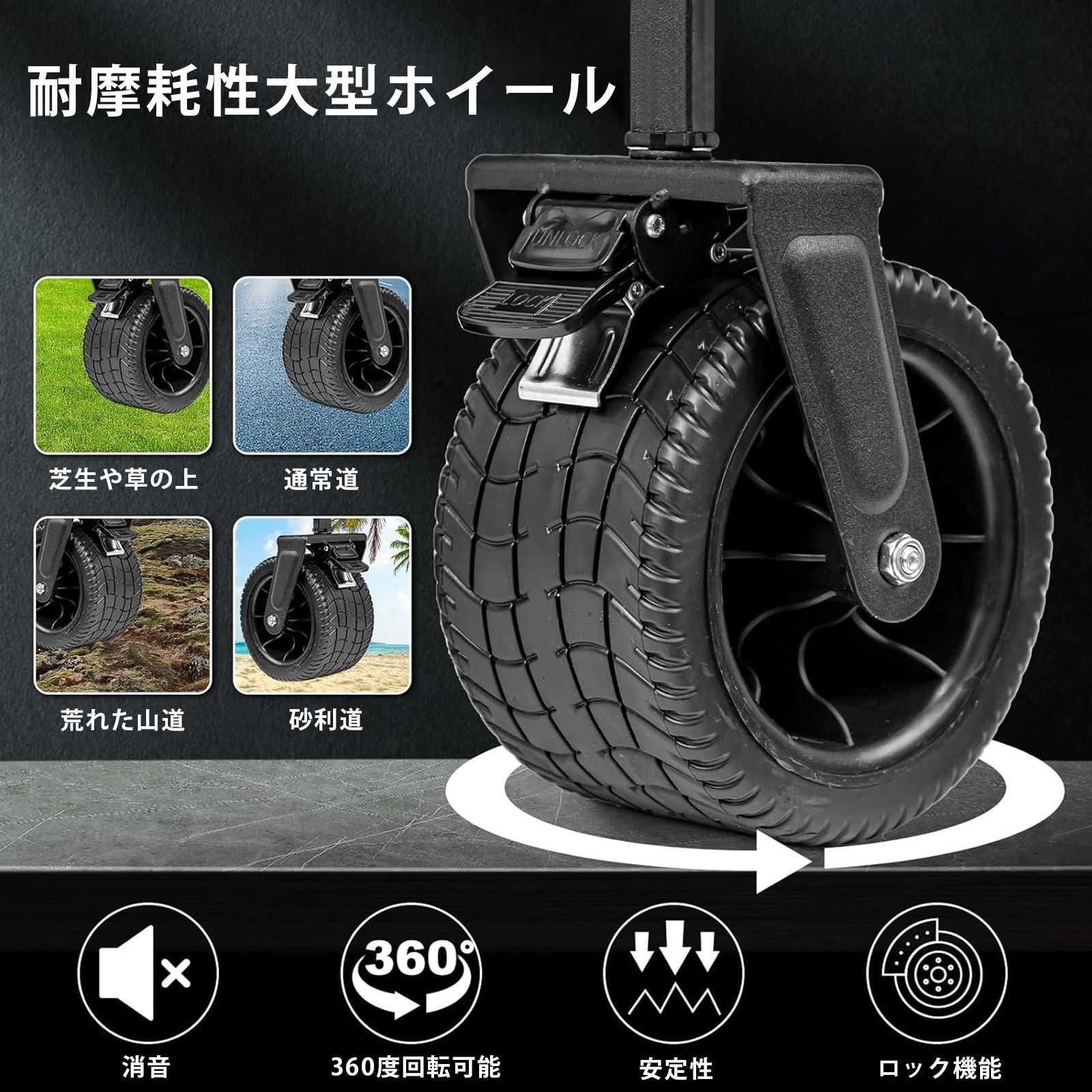 幅広大型タイヤ