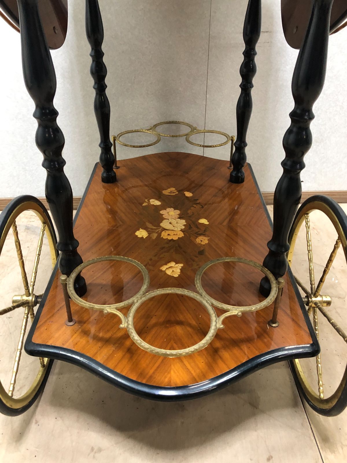 イタリア製 ワゴン イタリア製』木製ワゴン キッチンワゴン トロリー