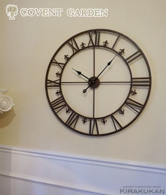 コベントガーデン アイアンダイヤル ラージクロック 壁掛け時計