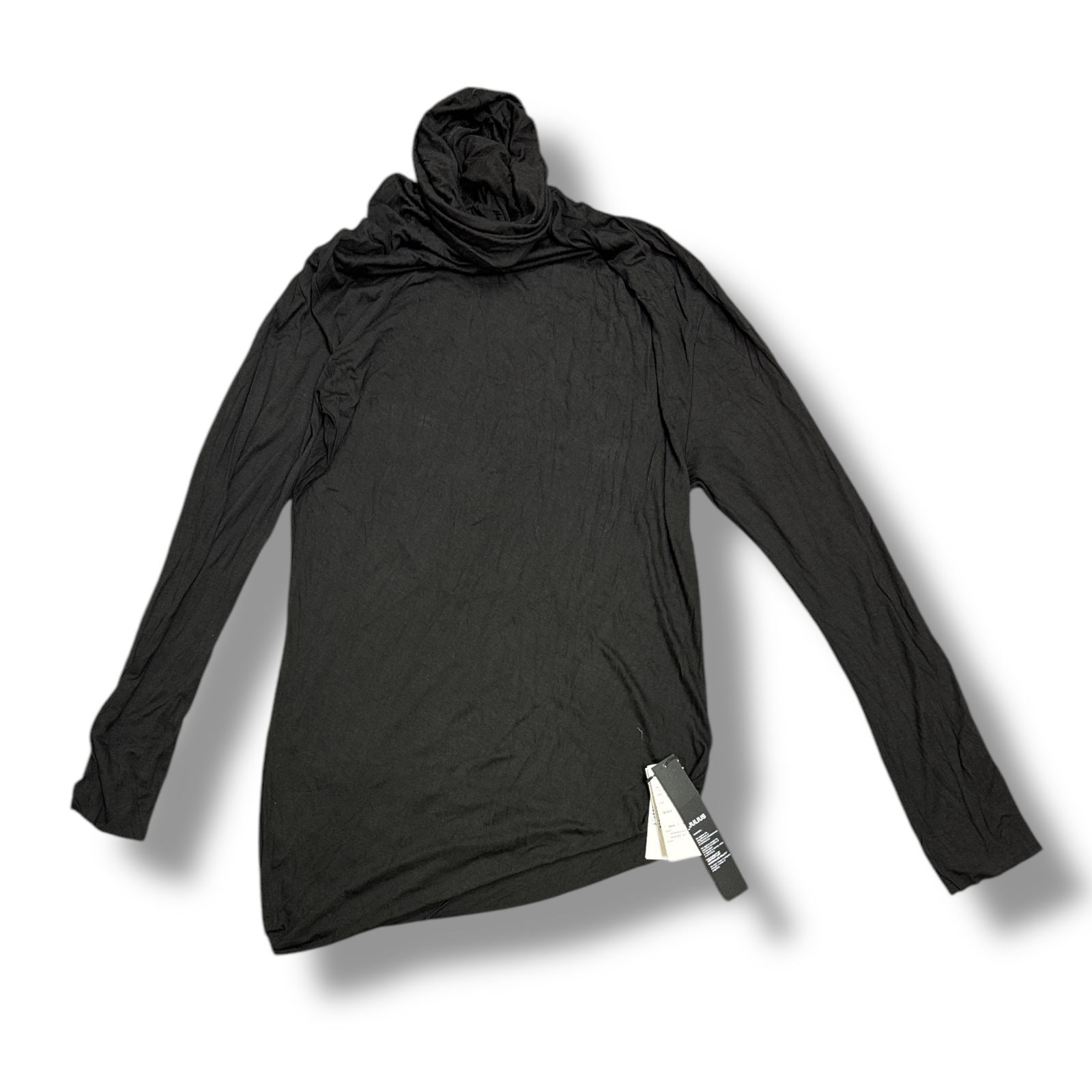参考上代39600円 JULIUS 24AW ハイネック変形ロングスリーブTシャツ 