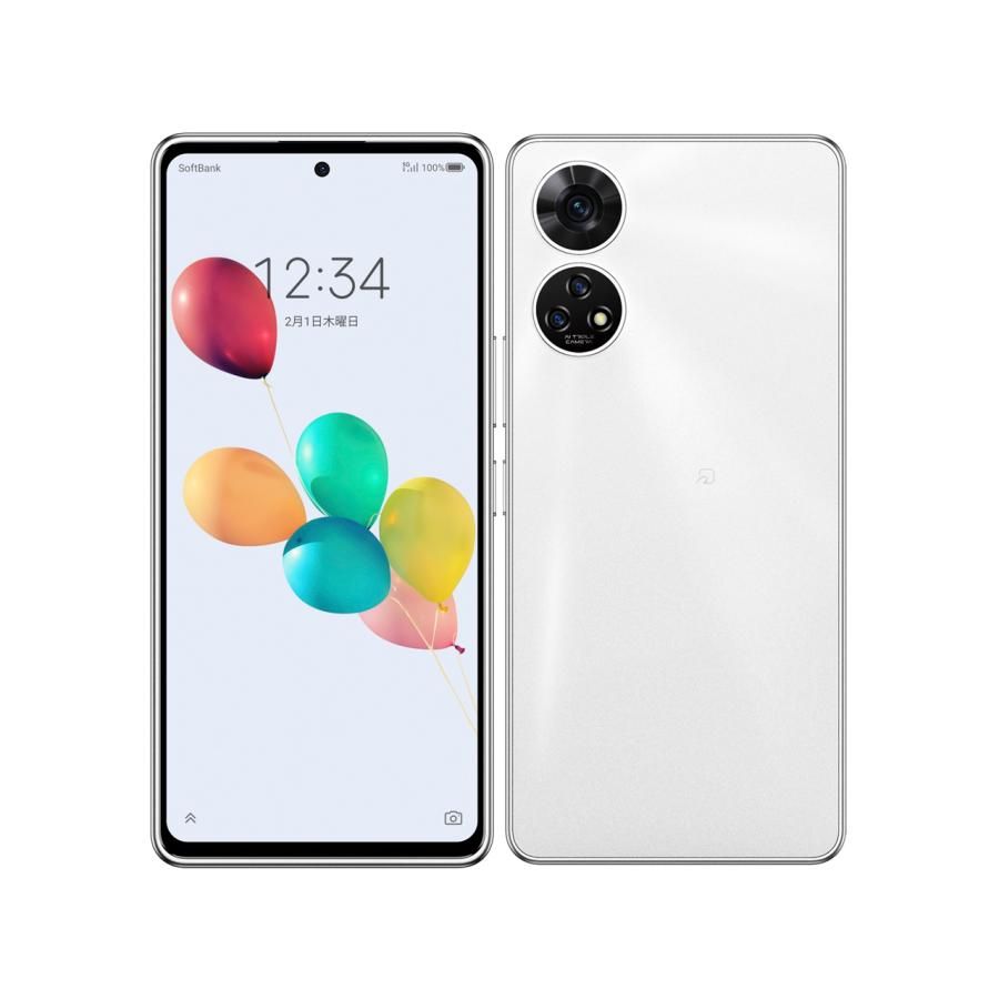 ほぼ新品 ZTE あんしんファミリースマホ A303ZT ホワイト