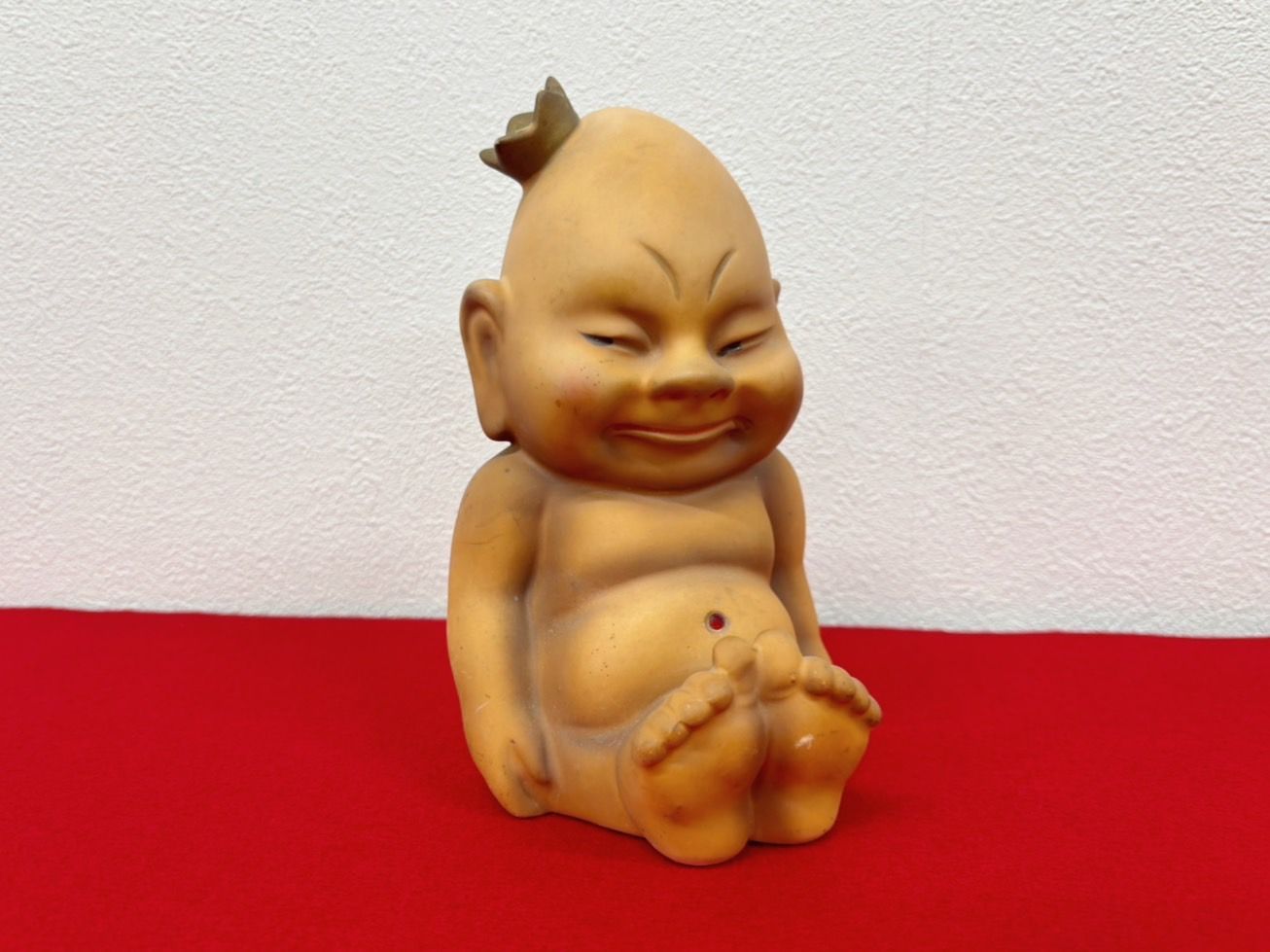 【na-00036】ビリケン　限定品　　陶器置物　2点　昭和　レトロおもちゃ　アンティーク