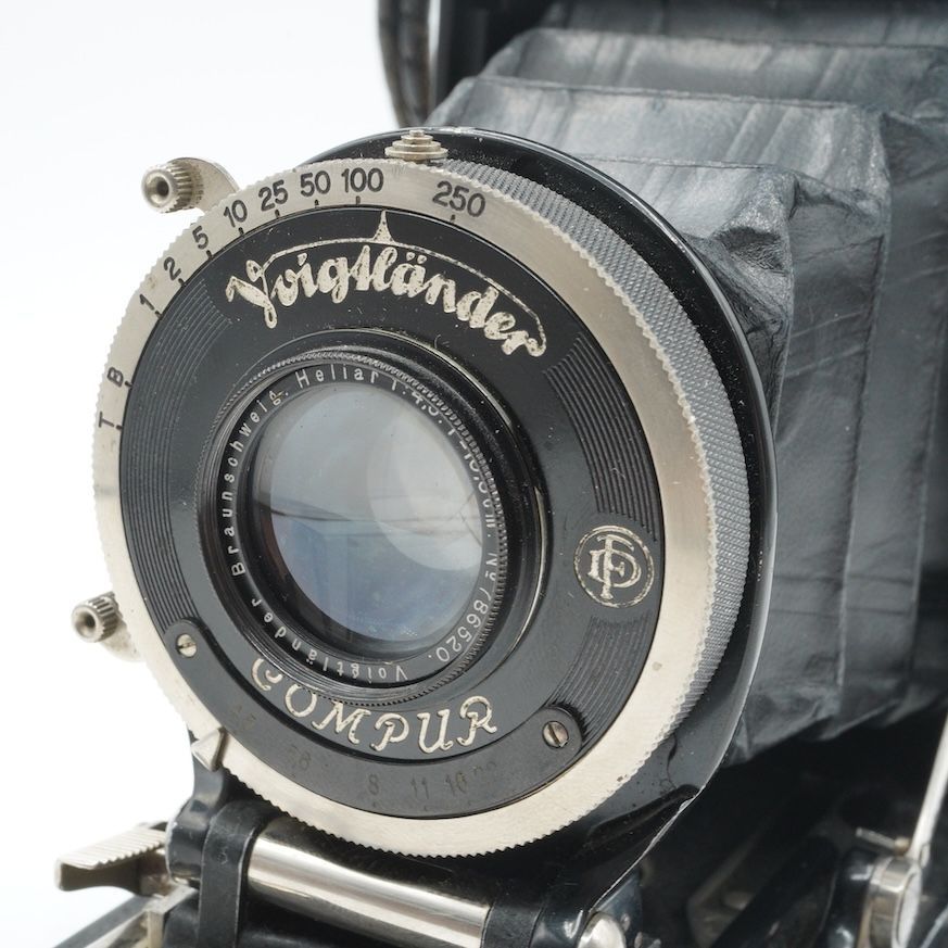希少】Voigtlander Prominent 6x9 Heliar 10.5cm F4.5