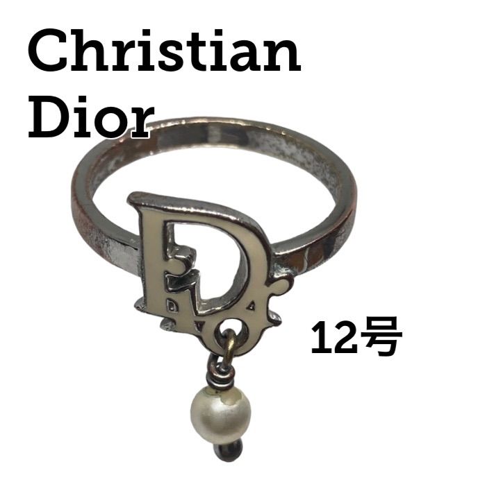 クリスチャンディオール　ディオール　シルバー　リング　指輪　ロゴ