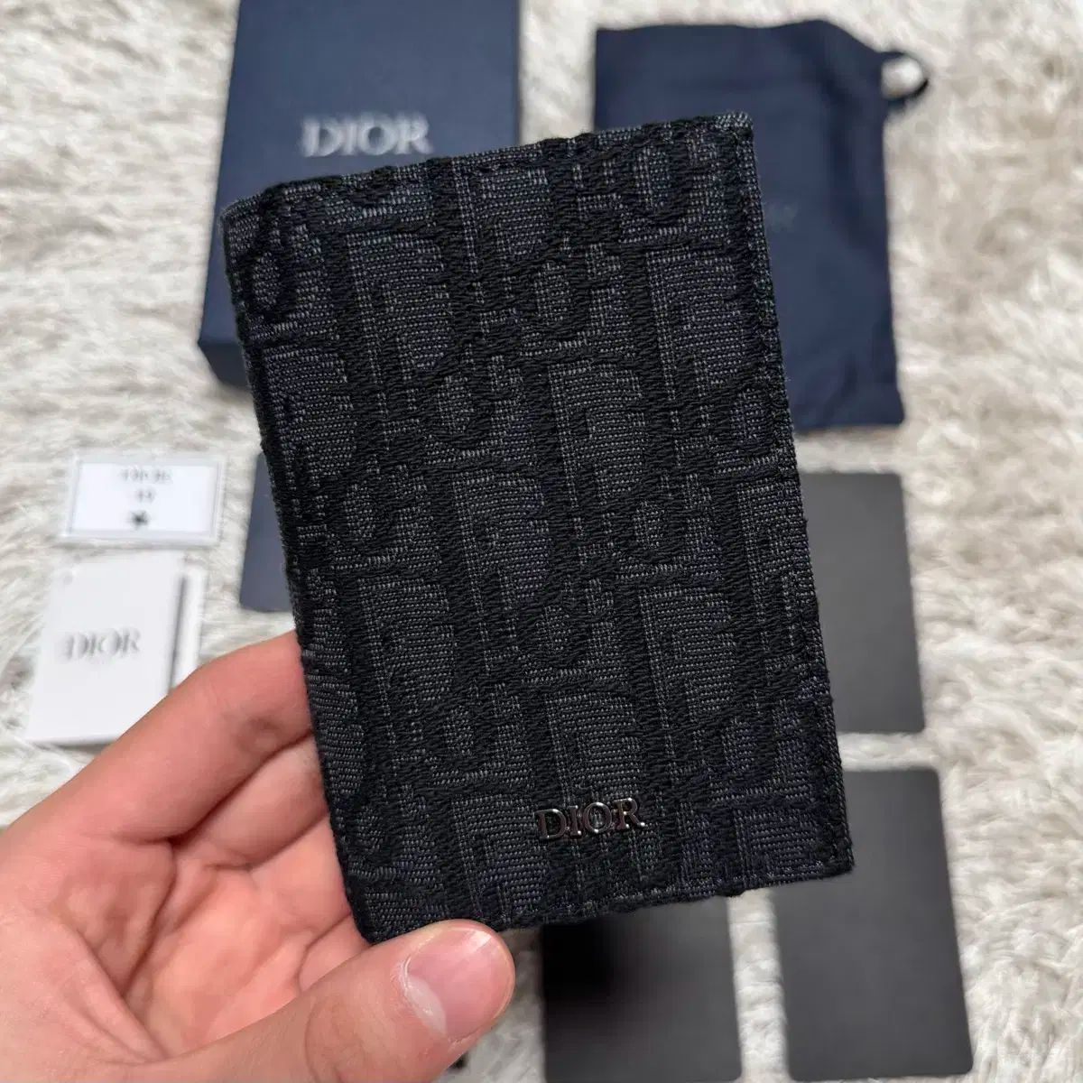 新品 OS Dior(ディオール) オブリーク オーガナイザー カードウォレット ブラック
