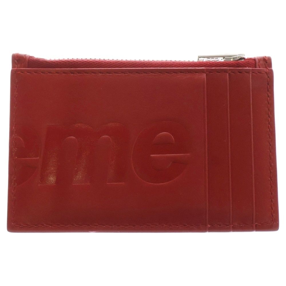 SUPREME (シュプリーム) 25SS Lather Zip Card Holder レザー