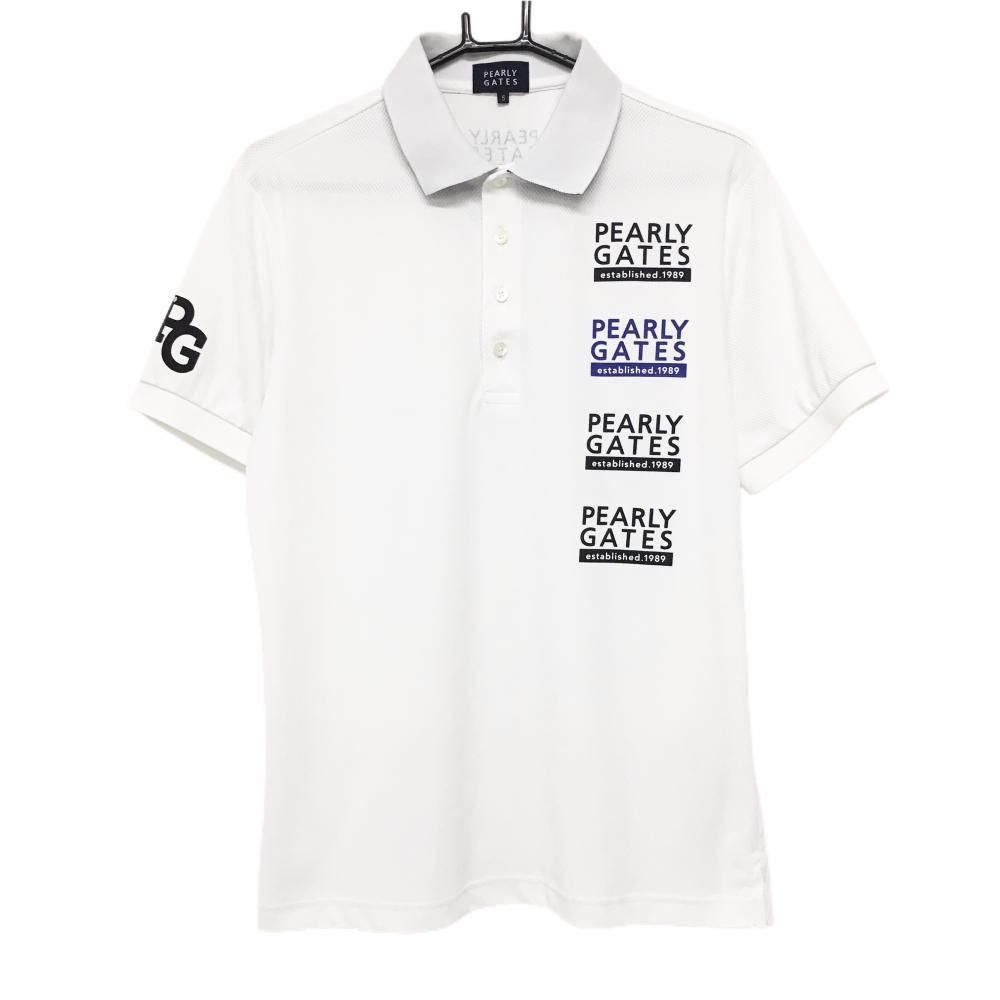 PEARLY GATES ロゴプリントシャツ 5 大人気！】PEARLY GATES パーリー