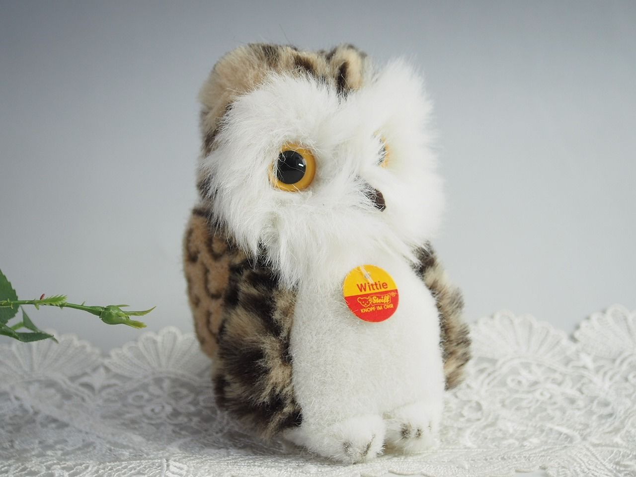 送料無料☆シュタイフ☆Wittie Owl 12cm オールID完品☆フクロウの