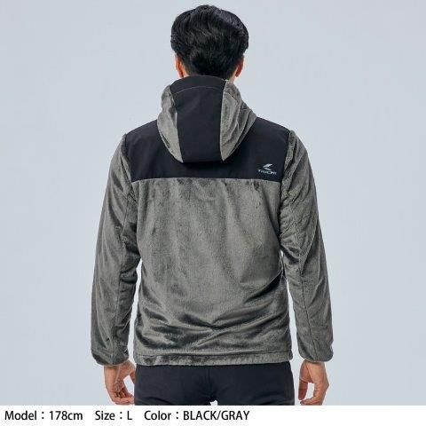 e-HEAT ショップ フリース インナーパーカ ブラック Lサイズ RSU638