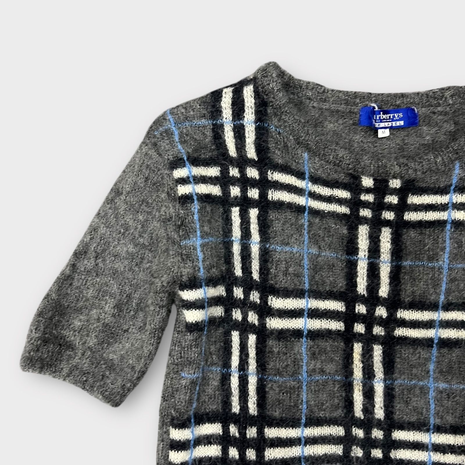 Burberry Blue Label モヘア混 半袖ニット fbf11-879 Mサイズ