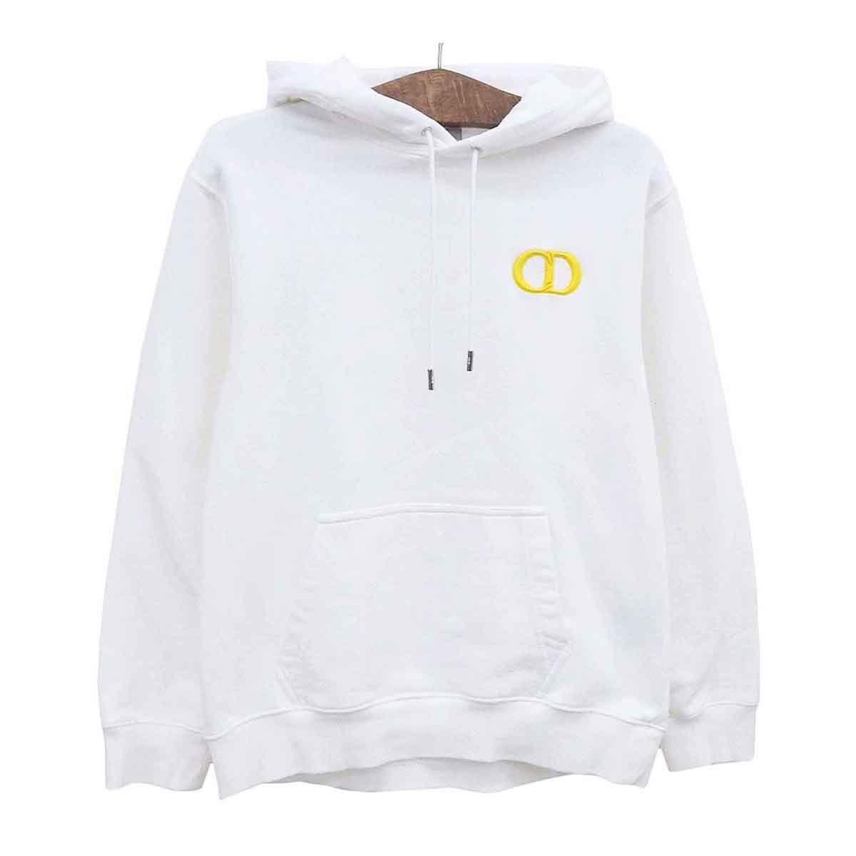 ディオール CD エンブロイダリー フーディ ディオールオム 113J698A0531 メンズ ホワイト Dior【中古】 【アパレル・小物】