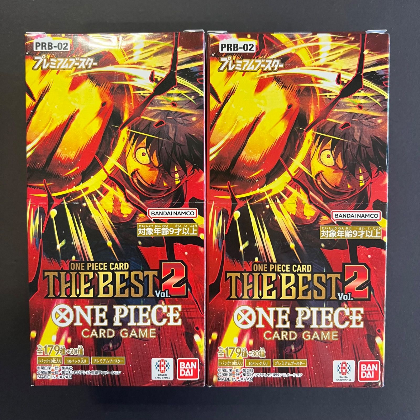 未開封新品】2ボックス プレミアムブースター ONE PIECE CARD