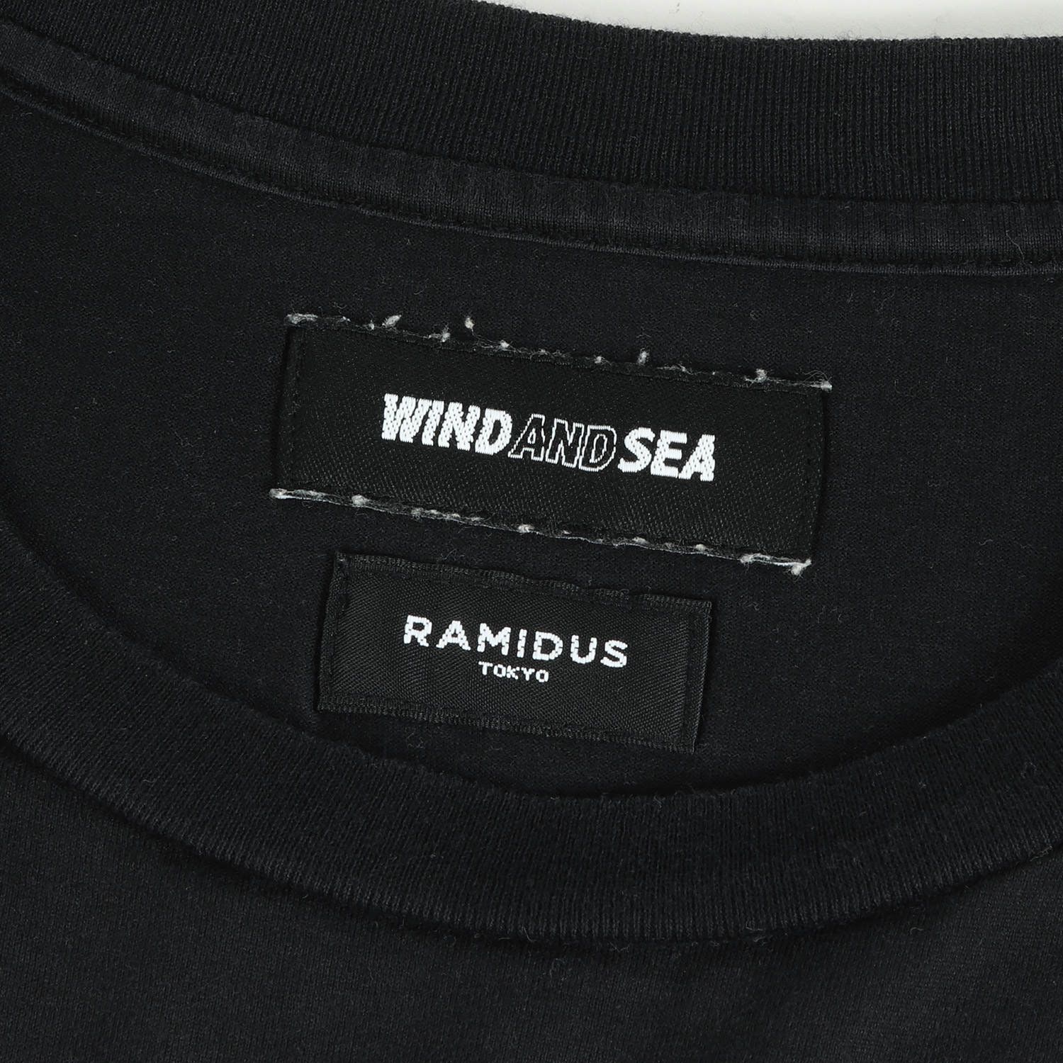 WIND AND SEA ウィンダンシー Tシャツ RAMIDUS ラミダス コラボロゴ クルーネックTシャツ 20AW ブラック 黒 M トップス  カットソー 半袖 カジュアル ブランド