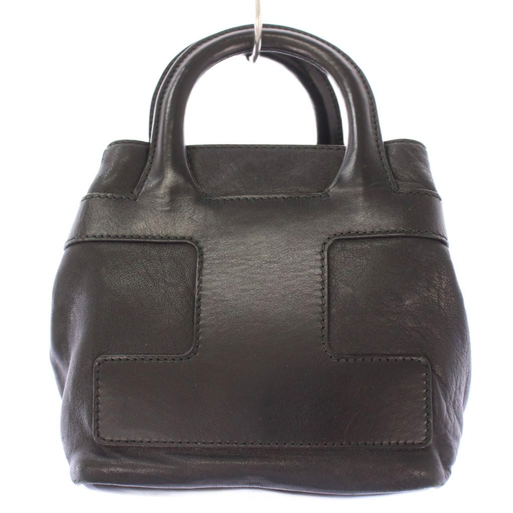 BALLY　バリー　Bロゴ　ハンドバッグ　フォーマル 黒 バリー BALLY ハンドバッグ ミニ レザー ロゴ プリント 黒