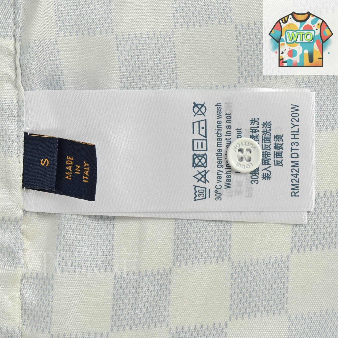 今日特価】Louis Vuitton グラデーションチェックポロシャツ-3