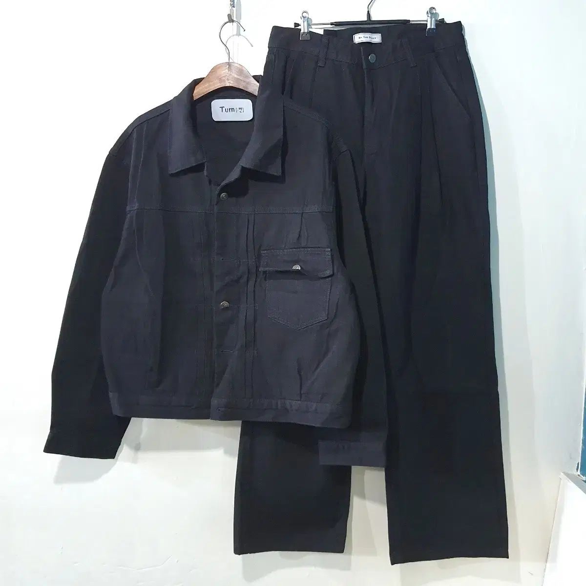 FW ピンタックトラッカーデニムジャケットセット 1color S XL