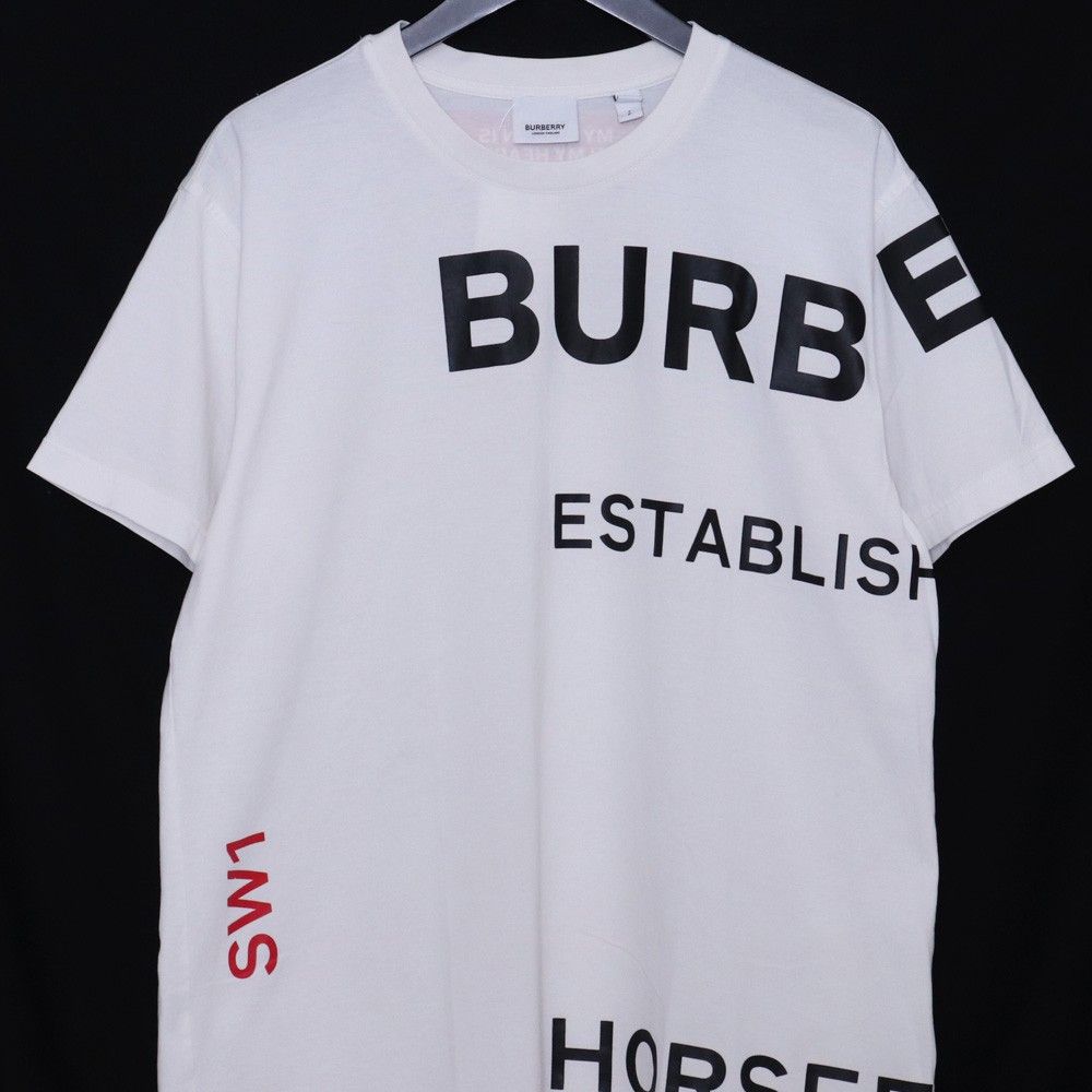 BURBERRY ホースフェリープリントTシャツ Sサイズ ホワイト