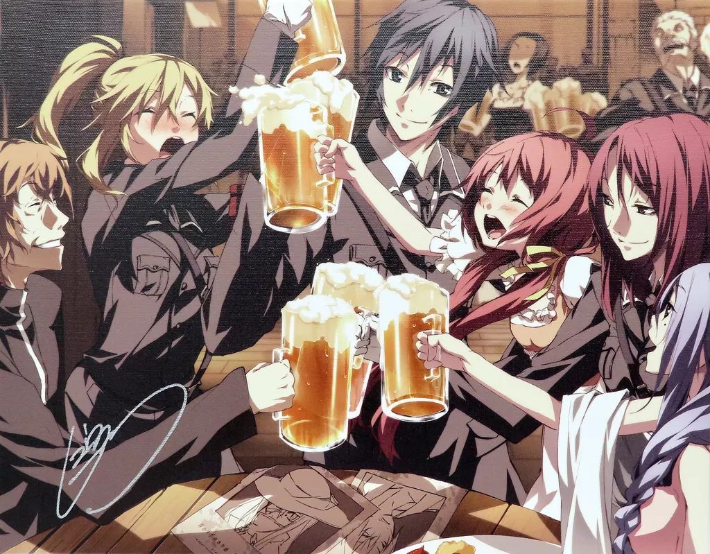 Dies irae コラボカフェ F6キャンバスアート Gユウスケ直筆