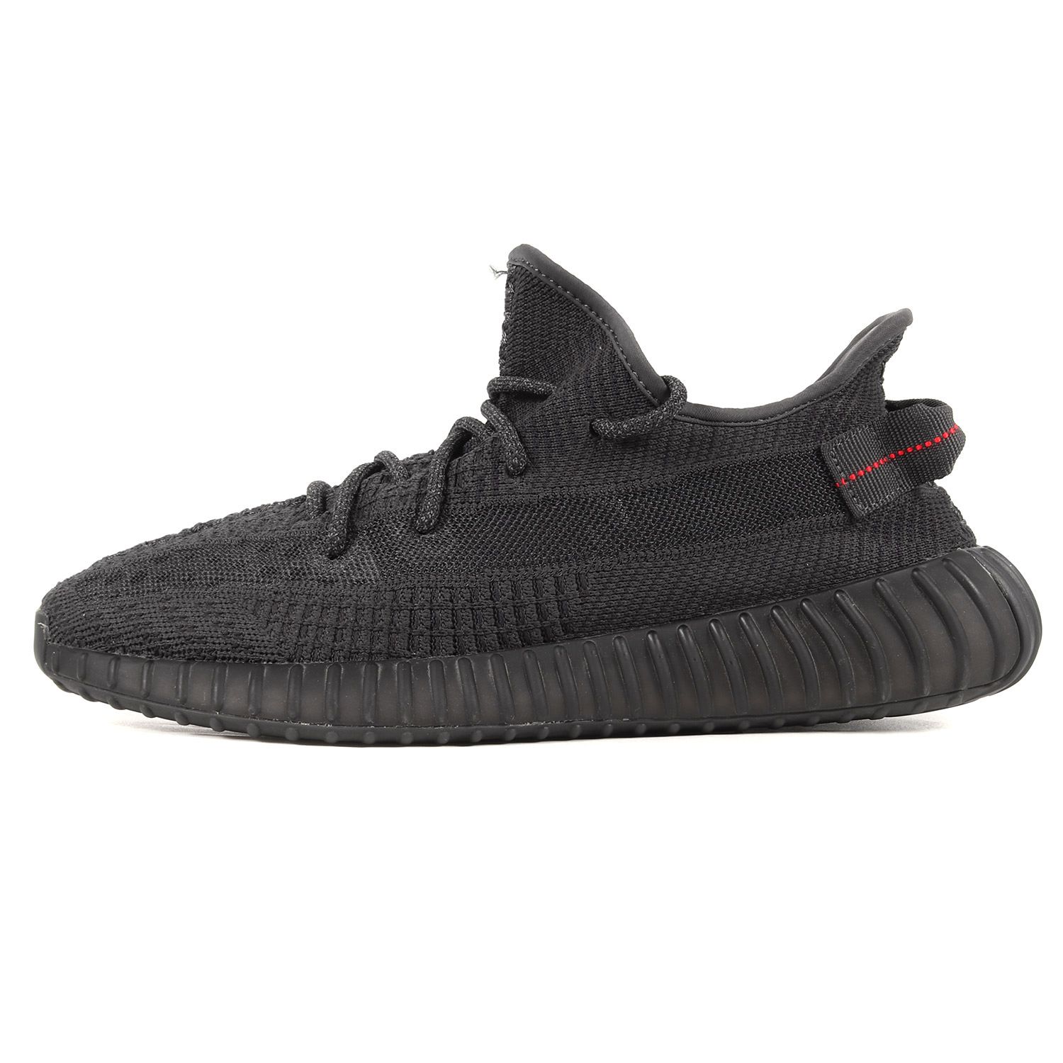 美品 adidas アディダス サイズ:28.0cm 19SS YEEZY BOOST 350 V2 BLACK STATIC (FU9006) イージーブースト ブラック スタティック 黒 US10 ローカット スニーカー シューズ 靴 コラボ【メンズ】