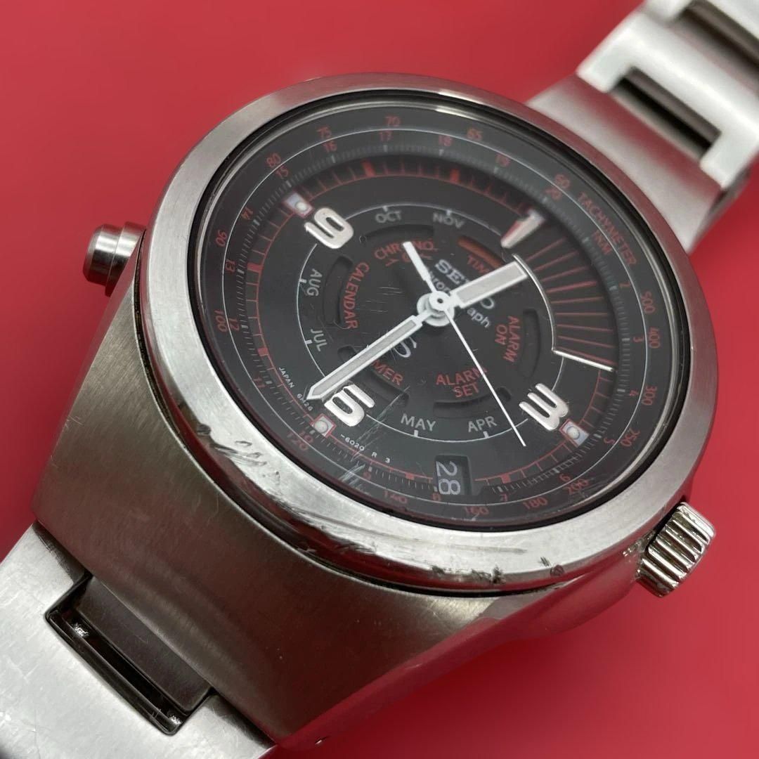 SEIKO SUSサス クロノグラフ 6M26-6020 黒文字盤 ダンシングハンズ