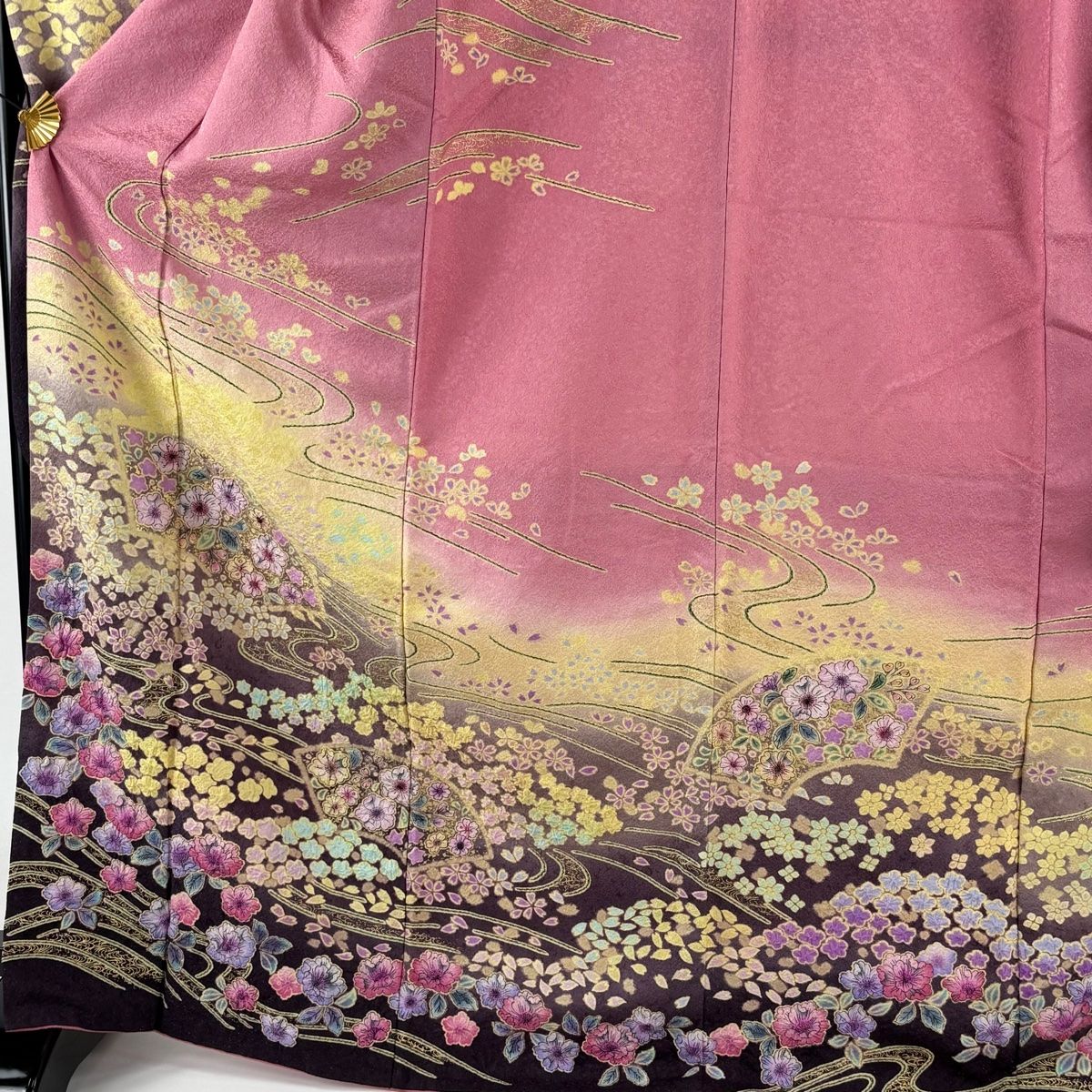 振袖 身長157-172cm 水色　辻が花　正絹 振袖 身長157-172cm 水色 辻が花 正絹