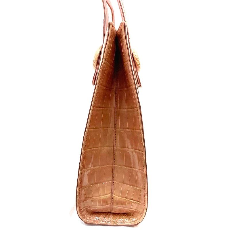 キタムラ（KITAMURA）型押しエナメルトートバッグ ハンドバッグ  