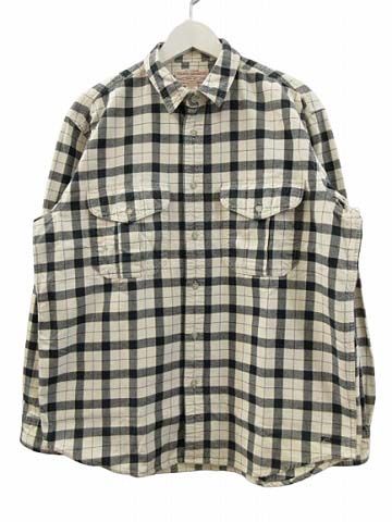 フィルソン FILSON アラスカン ガイドシャツ チェック柄 オフホワイト ブラック L